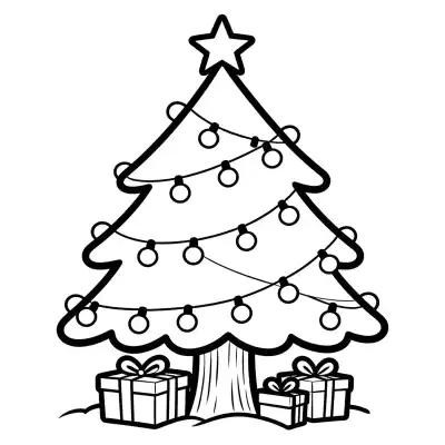Free printable Christmas Tree 5 Coloring Page - Free Printable Christmas PDFS Coloring Sheets coloring page