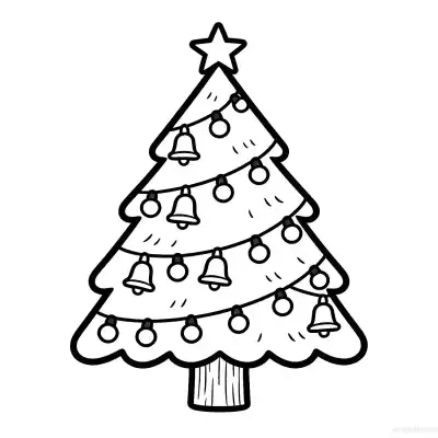 Free printable Christmas Tree 6 Coloring Page - Free Printable Christmas PDFS Coloring Sheets coloring page