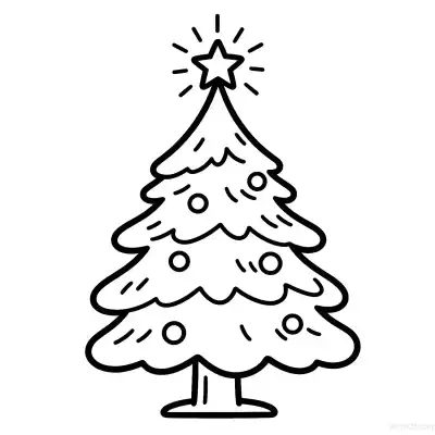 Free printable Christmas Tree 7 Coloring Page - Free Printable Christmas PDFS Coloring Sheets coloring page