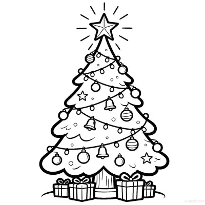 Free printable Christmas Tree 8 Coloring Page - Free Printable Christmas PDFS Coloring Sheets coloring page