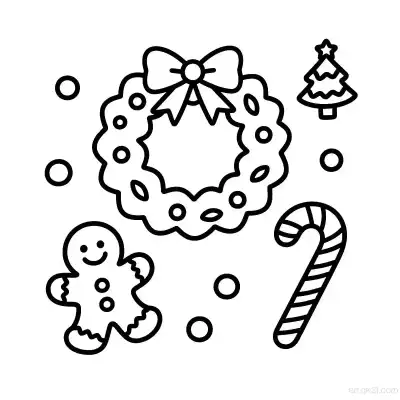 Free printable Gingerbread Man 2 Coloring Page - Free Printable Christmas PDFS Coloring Sheets coloring page