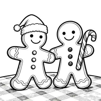 Free printable Gingerbread Man 3 Coloring Page - Free Printable Christmas PDFS Coloring Sheets coloring page