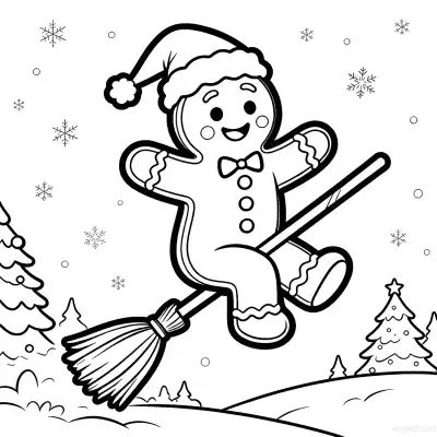 Free printable Gingerbread Man 7 Coloring Page - Free Printable Christmas PDFS Coloring Sheets coloring page