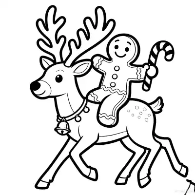 Free printable Reindeer 6 Coloring Page - Free Printable Christmas PDFS Coloring Sheets coloring page