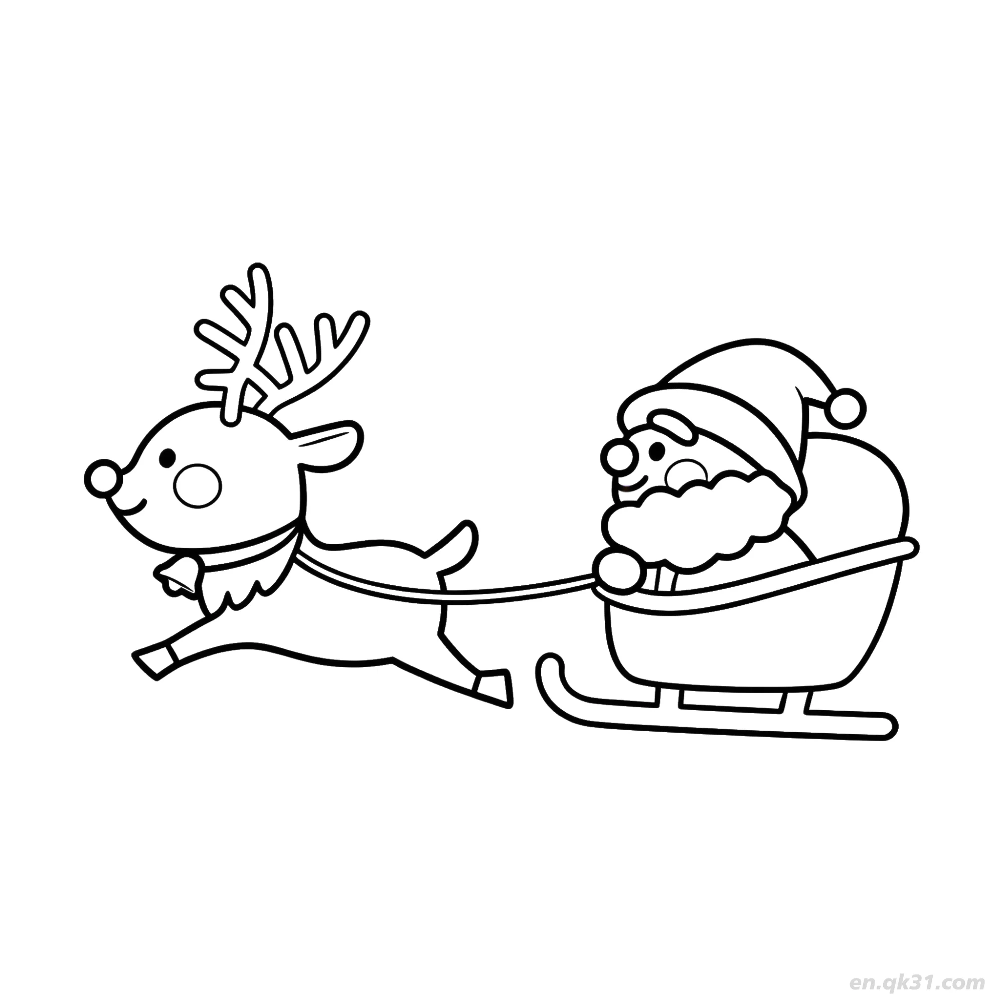 Santa Claus with Open Arms Coloring Page – Free Printable Coloring Page for Kids and Adults