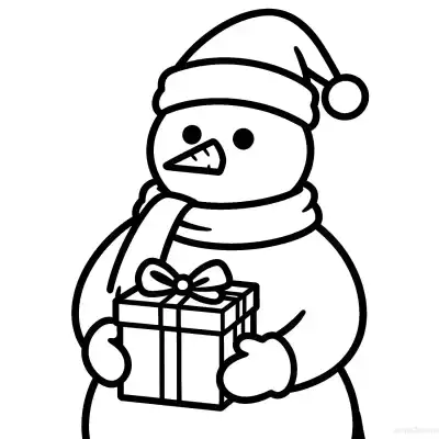 Free printable Snowman 3 Coloring Page - Free Printable Christmas PDFS Coloring Sheets coloring page