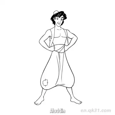Free printable Aladdin 1 Coloring Page - Free Printable Disney Aladdin PDFS Coloring Sheets coloring page