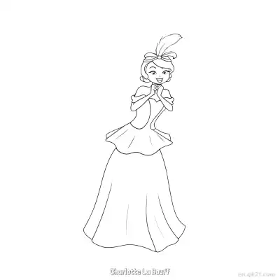 Free printable Charlotte La Bouff 3 Coloring Page - Free Printable Disney The Princess And The Frog PDFS Coloring Sheets coloring page