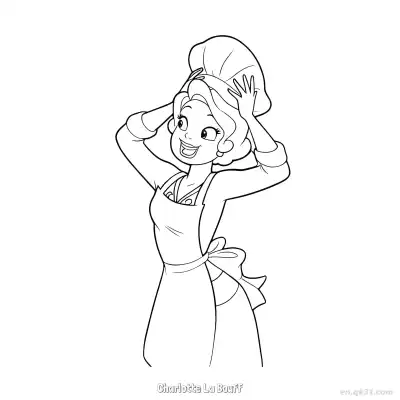 Free printable Charlotte La Bouff 4 Coloring Page - Free Printable Disney The Princess And The Frog PDFS Coloring Sheets coloring page