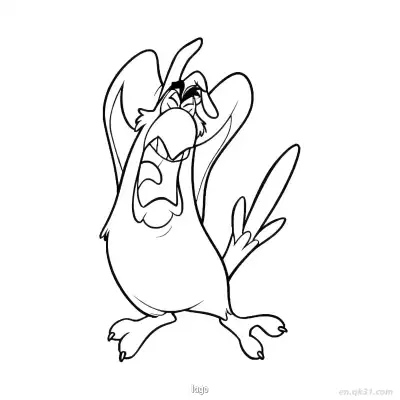 Free printable Iago Holding Head in Madness Coloring Page coloring page
