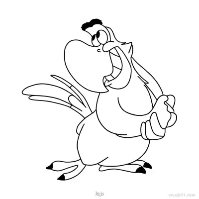 Free printable Iago Standing Holding Object Coloring Page coloring page