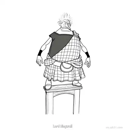 Free printable Lord Dingwall Brave Movie Coloring Pages PDF Free coloring page