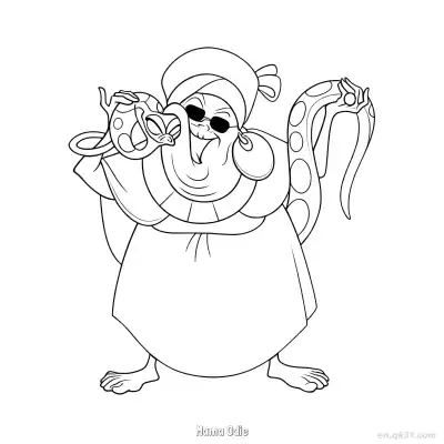 Free printable Mama Odie Dog 1 Coloring Page - Free Printable Disney The Princess And The Frog PDFS Coloring Sheets coloring page