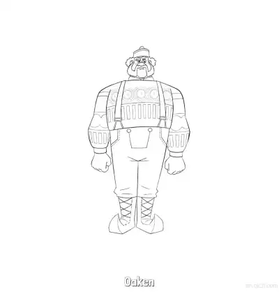 Free printable Oaken The Shopkeeper Sweater Coloring Page coloring page