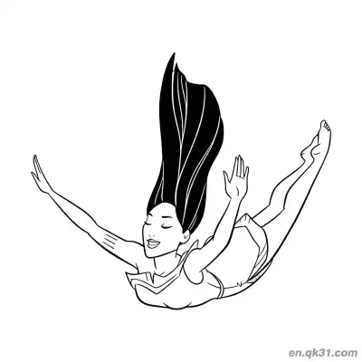 Free printable Pocahontas Diving Motion Scene coloring page