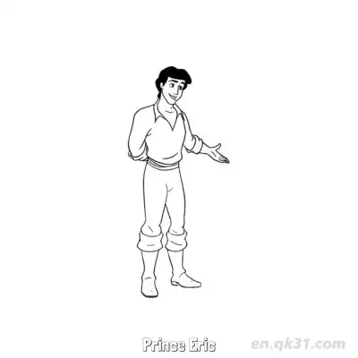 Free printable Prince Eric  Coloring Page - Free Printable Disney The Little Mermaid PDFS Coloring Sheets coloring page