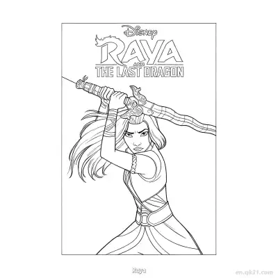 Free printable Raya  Coloring Page - Free Printable Disney Raya and the Last Dragon PDFS Coloring Sheets coloring page