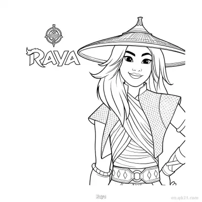 Free printable Raya 1 Coloring Page - Free Printable Disney Raya and the Last Dragon PDFS Coloring Sheets coloring page