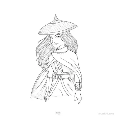 Free printable Raya 11 Coloring Page - Free Printable Disney Raya and the Last Dragon PDFS Coloring Sheets coloring page