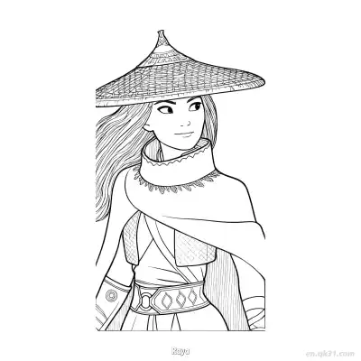 Free printable Raya 13 Coloring Page - Free Printable Disney Raya and the Last Dragon PDFS Coloring Sheets coloring page
