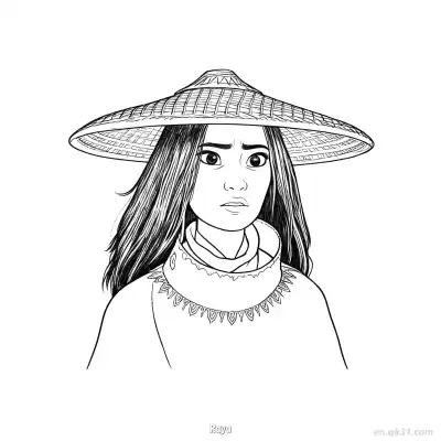 Free printable Raya 15 Coloring Page - Free Printable Disney Raya and the Last Dragon PDFS Coloring Sheets coloring page