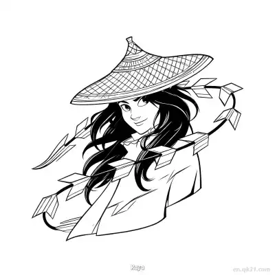 Free printable Raya 7 Coloring Page - Free Printable Disney Raya and the Last Dragon PDFS Coloring Sheets coloring page