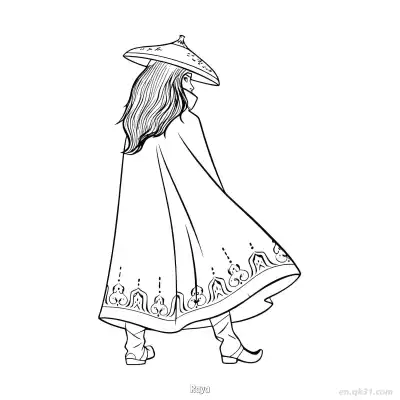 Free printable Raya 9 Coloring Page - Free Printable Disney Raya and the Last Dragon PDFS Coloring Sheets coloring page