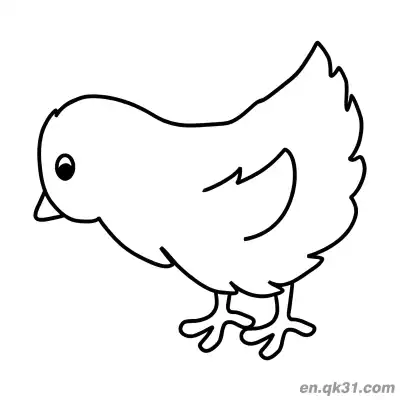 Free printable Simple Line Art Baby Chick Coloring Page | Easy for Beginners coloring page