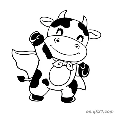 Free printable Superhero Cow Coloring Page coloring page