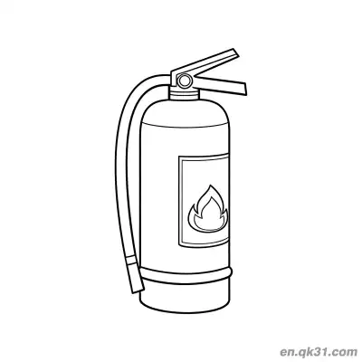 Free printable Fire Extinguisher Illustration coloring page
