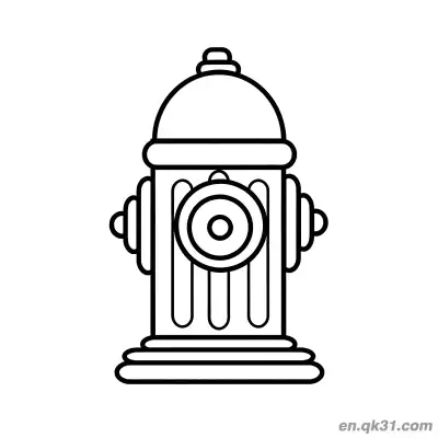 Free printable Fire Hydrant Illustration for Kids coloring page