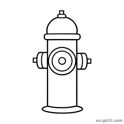 Free printable Fire Hydrant Line Art Illustration coloring page