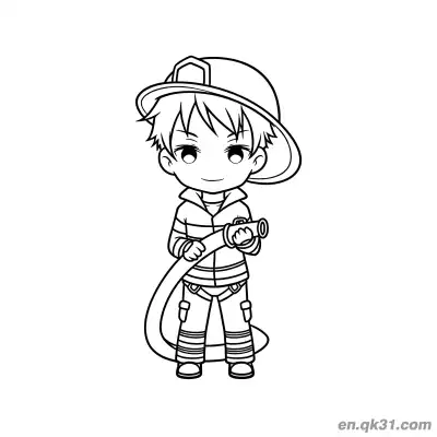 Free printable Firefighter Helmet Illustration coloring page
