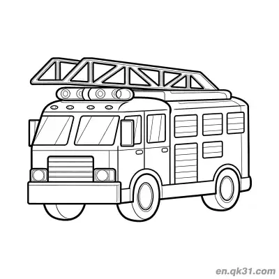 Free printable Firefighter Spraying Water Illustration coloring page