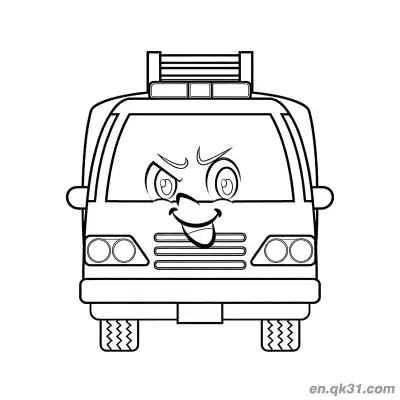 Free printable Funny Face Firefighter Coloring Page coloring page