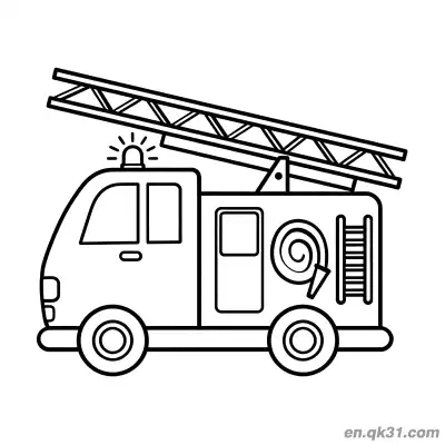 Free printable Simple Firefighter Illustration coloring page