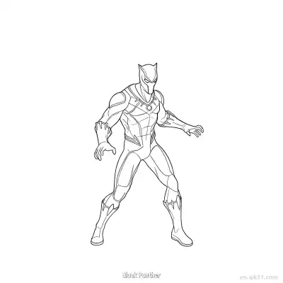 Free printable Black Panther  Coloring Page - Free Printable Fortnite MARVEL SERIES PDFS Coloring Sheets coloring page