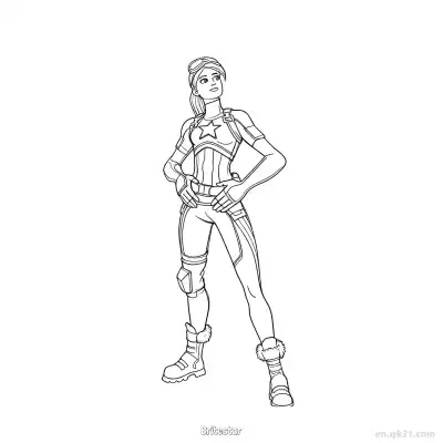 Free printable Britestar  Coloring Page - Free Printable Fortnite MARVEL SERIES PDFS Coloring Sheets coloring page