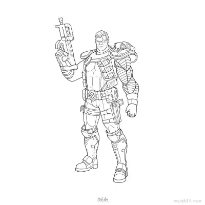 Free printable Cable  Coloring Page - Free Printable Fortnite MARVEL SERIES PDFS Coloring Sheets coloring page