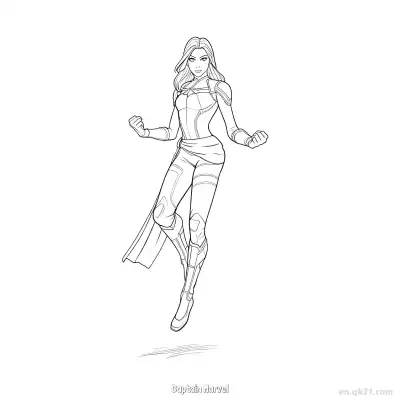Free printable Captain Marvel  Coloring Page - Free Printable Fortnite MARVEL SERIES PDFS Coloring Sheets coloring page