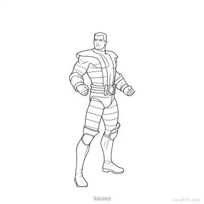 Free printable Colossus  Coloring Page - Free Printable Fortnite MARVEL SERIES PDFS Coloring Sheets coloring page