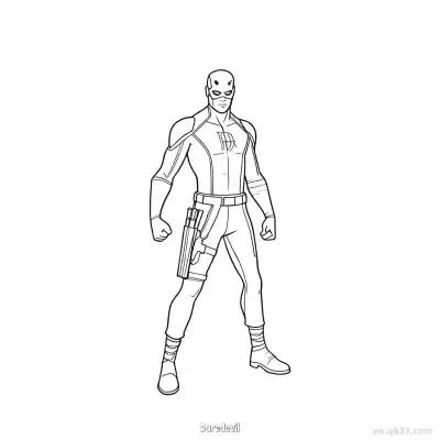 Free printable Daredevil  Coloring Page - Free Printable Fortnite MARVEL SERIES PDFS Coloring Sheets coloring page