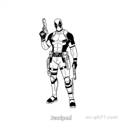Free printable Deadpool 2 Coloring Page - Free Printable Fortnite MARVEL SERIES PDFS Coloring Sheets coloring page
