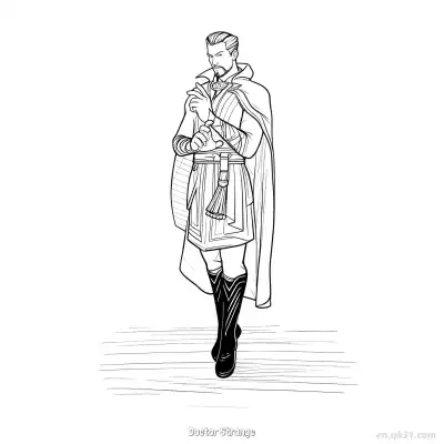 Free printable Doctor Strange  Coloring Page - Free Printable Fortnite MARVEL SERIES PDFS Coloring Sheets coloring page