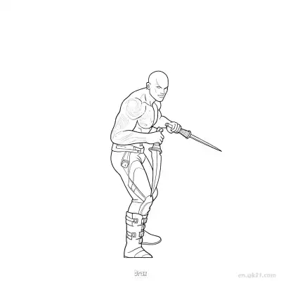 Free printable Drax  Coloring Page - Free Printable Fortnite MARVEL SERIES PDFS Coloring Sheets coloring page