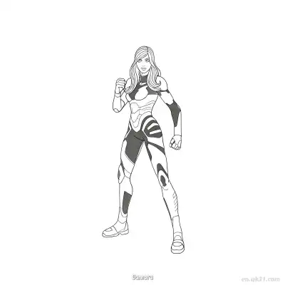 Free printable Gamora  Coloring Page - Free Printable Fortnite MARVEL SERIES PDFS Coloring Sheets coloring page