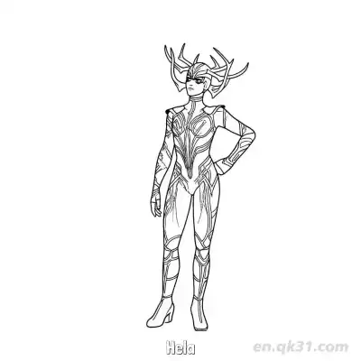 Free printable Hela  Coloring Page - Free Printable Fortnite MARVEL SERIES PDFS Coloring Sheets coloring page