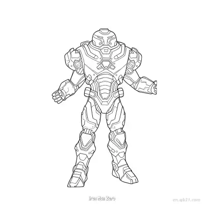Free printable Iron Man Zero  Coloring Page - Free Printable Fortnite MARVEL SERIES PDFS Coloring Sheets coloring page