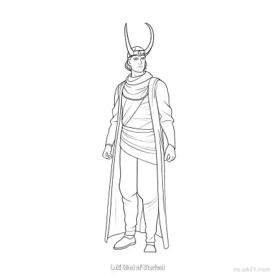 Free printable Loki (God of Stories)  Coloring Page - Free Printable Fortnite MARVEL SERIES PDFS Coloring Sheets coloring page