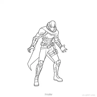 Free printable Prowler  Coloring Page - Free Printable Fortnite MARVEL SERIES PDFS Coloring Sheets coloring page